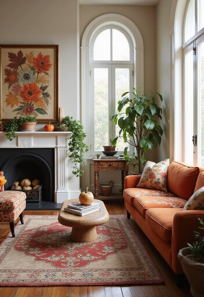 15 Autumn Living Room Decor Ideas Every Book Lover Needs to Try This Fall! - 13. Statement Furniture Pieces