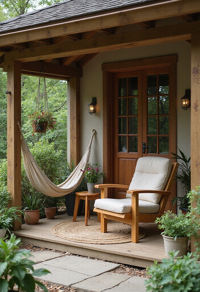 18 Cozy Japandi Book Nook Ideas for Book Lovers Who Crave Comfort! - 6. Outdoor Reading Space