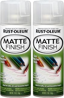 Rust-Oleum 267028 Specialty Matte Finish Spray, 11 oz, Clear (Pack of 2)