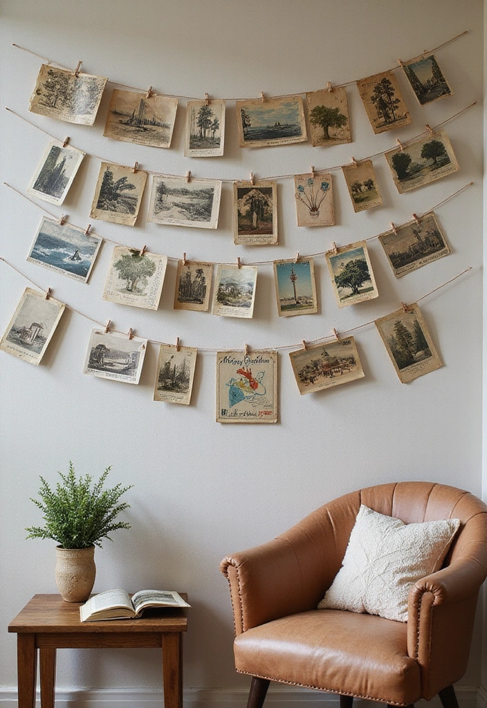 23 Aesthetic Grandmacore Home Decor Ideas for Book Lovers - 18. Vintage Postcards