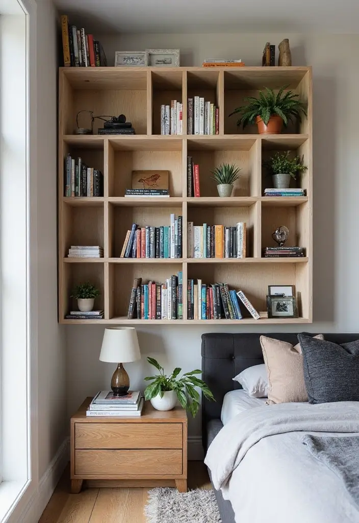 22 Modern Bedroom Decor Ideas for Book Lovers  - 1. Statement Bookshelves