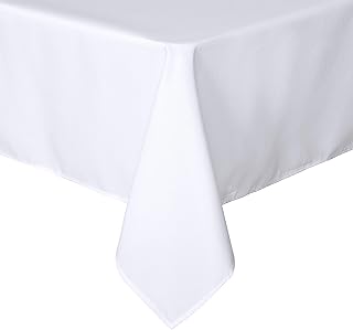sancua Rectangle Tablecloth - 60 x 84 Inch - Stain and Wrinkle Resistant...