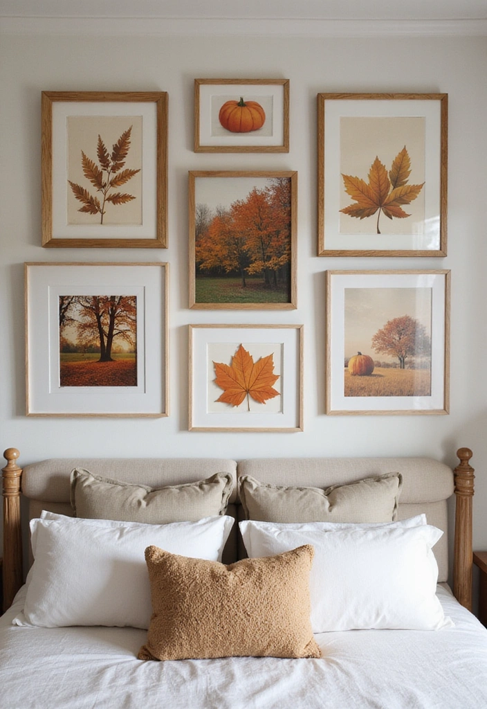 18 Must-Try Fall Bedroom Decor Ideas for Book Lovers (Don't Miss #15!) - 5. Seasonal Artwork