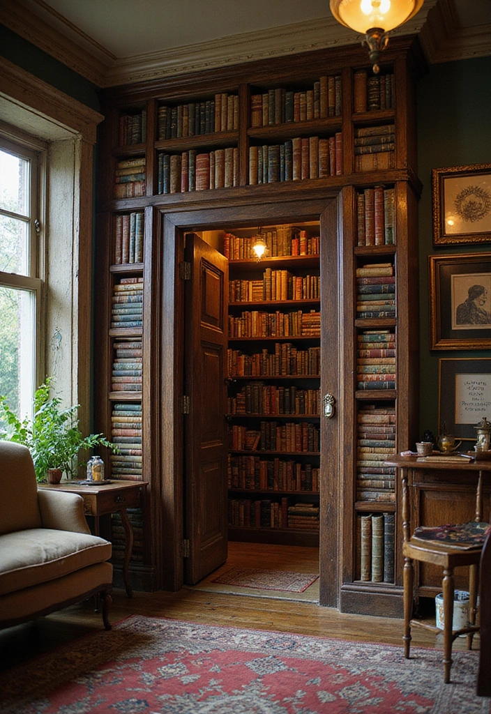 20 Modern Surreal Home Decor Ideas for Book Lovers That'll Leave You Speechless! - 10. Bookshelf Doors