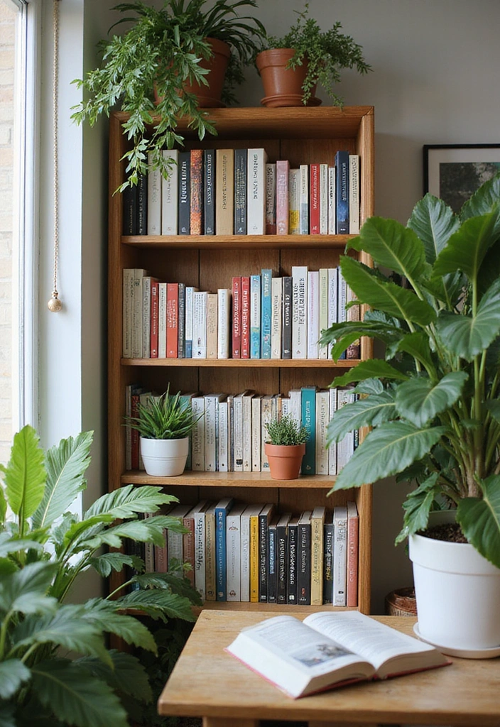 20 DIY Home Library Ideas Every Book Lover Needs to Try (Get Ready for #13!) - 20. Gardening Bookshelf