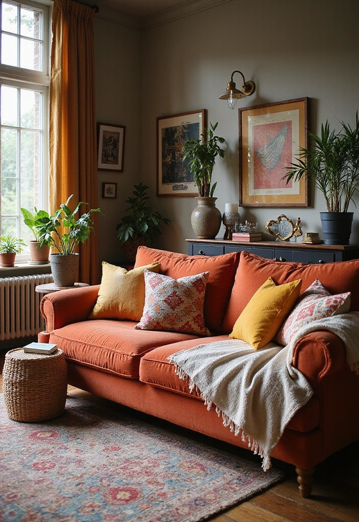 15 Boho Living Room Decor Ideas Every Book Lover Needs to Try - 6. A Soft, Bohemian Sofa