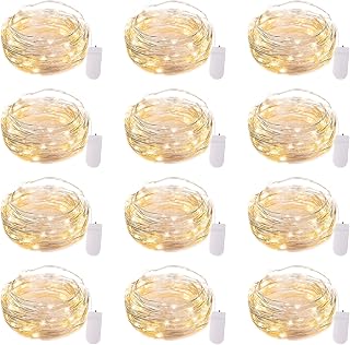 Brightown 12 Pack LED Fairy Lights Battery Operated String Lights - 7ft ...
