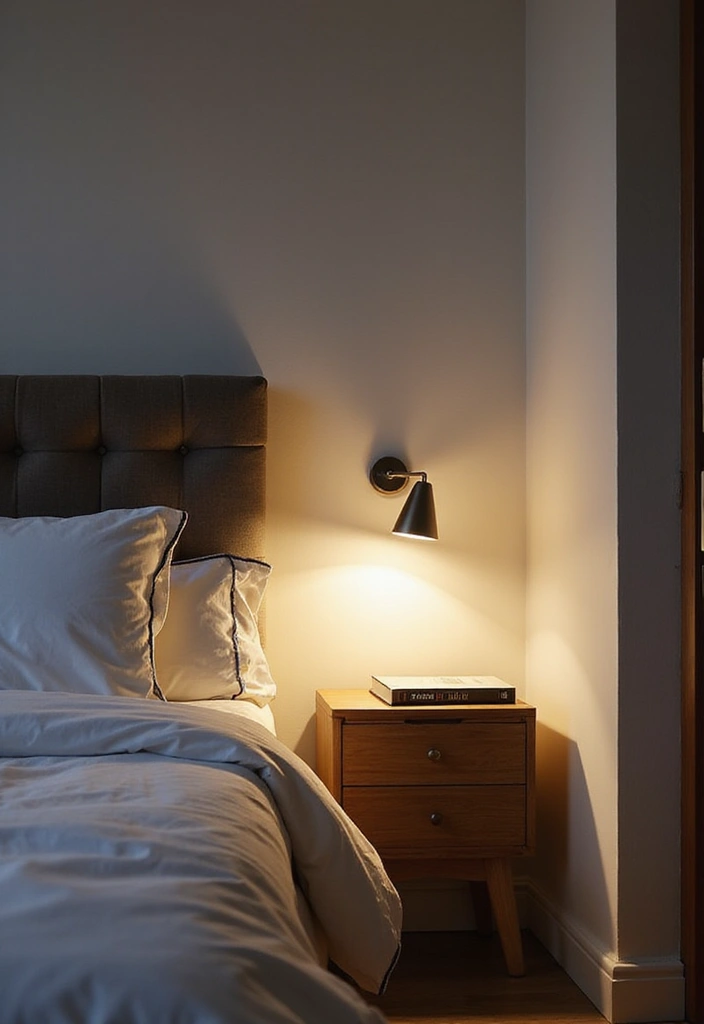 22 Modern Bedroom Decor Ideas for Book Lovers  - 19. Wall-Mounted Reading Lights