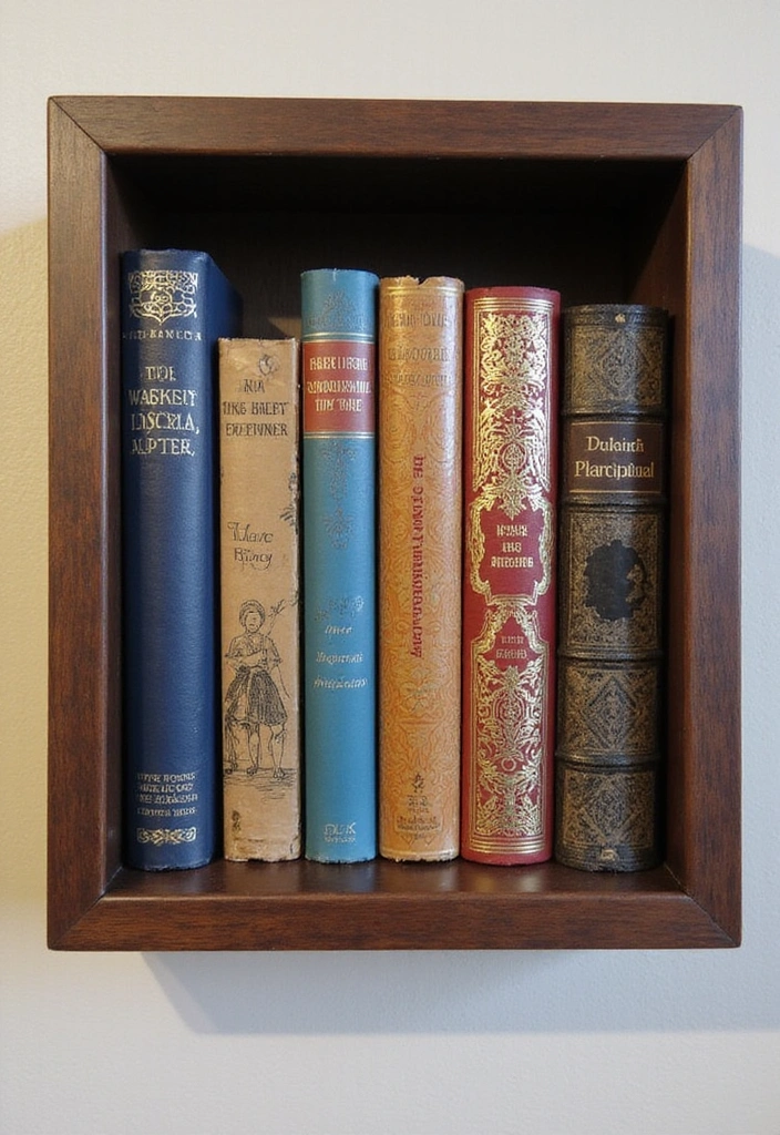 14 Dorm Wall Decor Ideas for Book Lovers to Elevate Your Room - 10. Book Spine Art