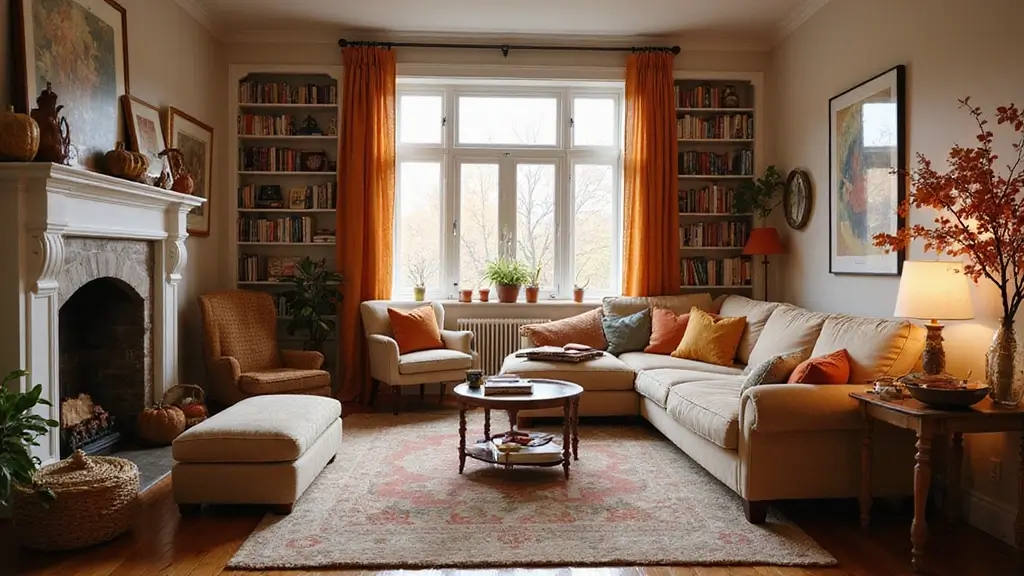 16 Easy Thanksgiving Living Room Decor Ideas for Book Lovers