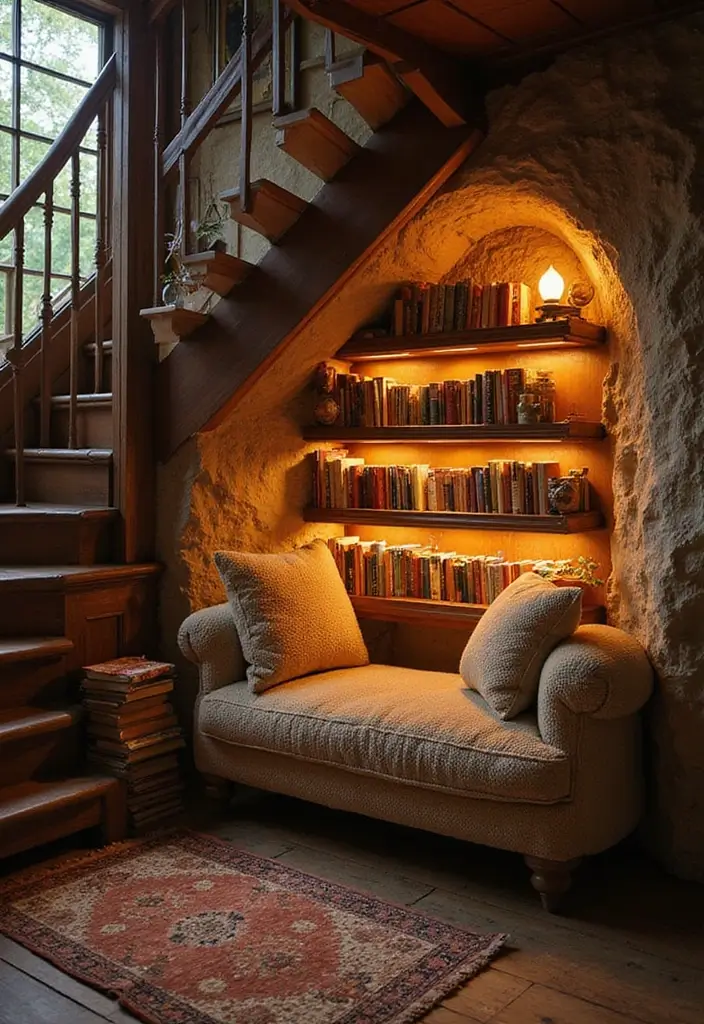15 Dark Feminine Room Decor Ideas That Will Make Book Lovers Swoon! - 14. Quirky Reading Nooks