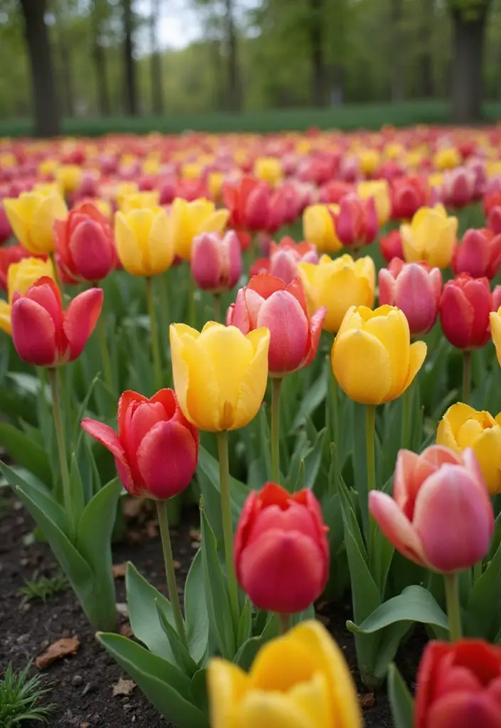 18 Aesthetic Low-Maintenance Garden Ideas for Book Lovers  - 17. Seasonal Flower Bulbs