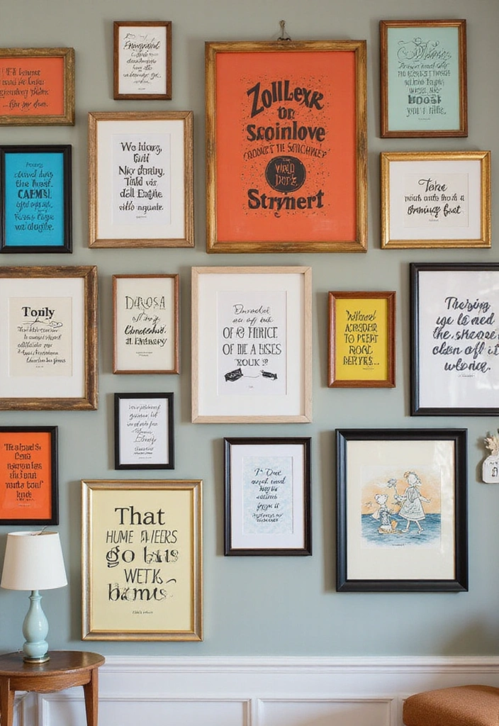 20 Modern Surreal Home Decor Ideas for Book Lovers That'll Leave You Speechless! - 7. Literary Quote Art