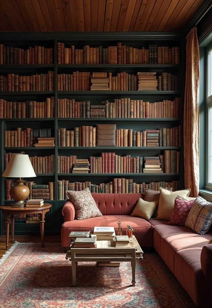 15 Maximalist Vintage Decor Ideas Every Book Lover Needs to Try! - 6. Stacks of Vintage Books Everywhere