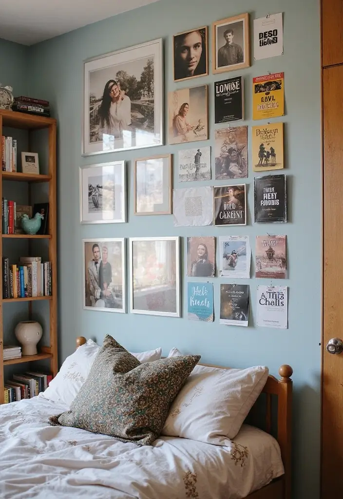 14 Dorm Wall Decor Ideas for Book Lovers to Elevate Your Room - 14. Book Lover’s Dream Wall