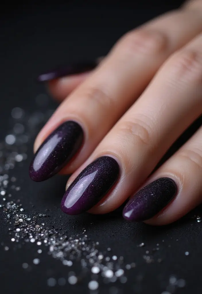 14 Gothic Nail Ideas That Will Make Every Book Lover's Heart Skip a Beat - 8. Dark Ombre