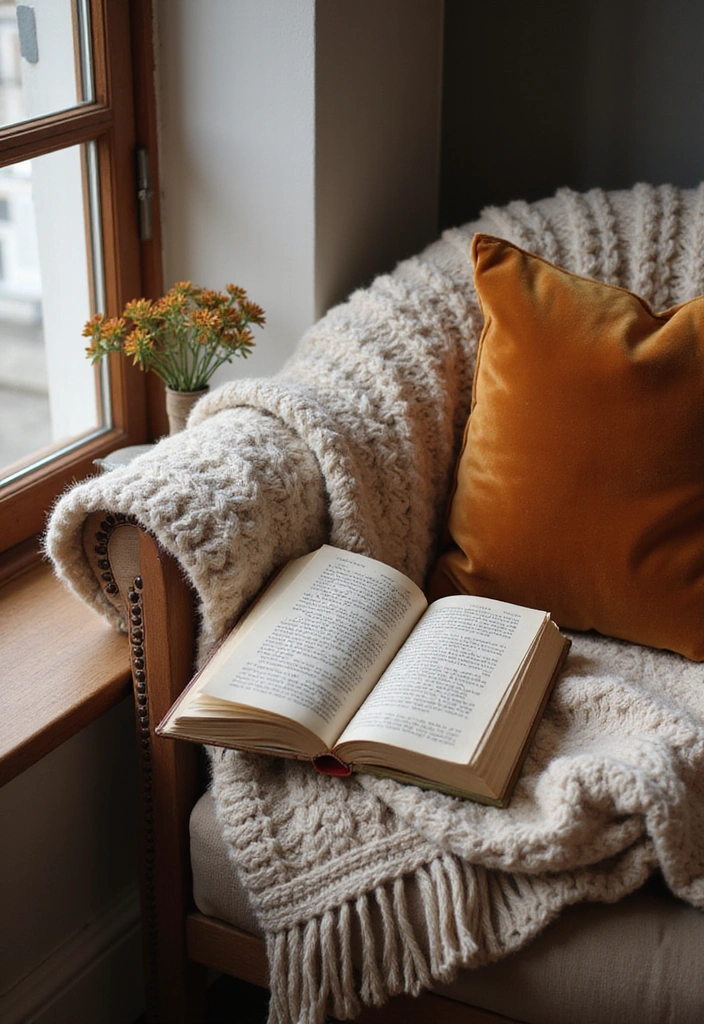 18 Must-Try Fall Bedroom Decor Ideas for Book Lovers (Don't Miss #15!) - 1. Layered Textures