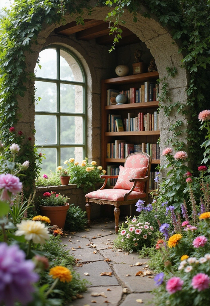 17 Mind-Blowing 3D Book Nook Ideas Every Bookworm Needs to Try Right Now! - 9. Secret Garden