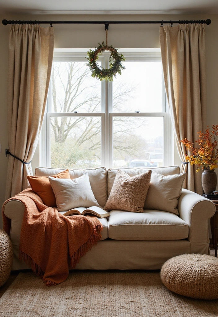 16 Book Lover's Living Room Ideas That Will Inspire Your Next Home Makeover! - 13. Seasonal Decor