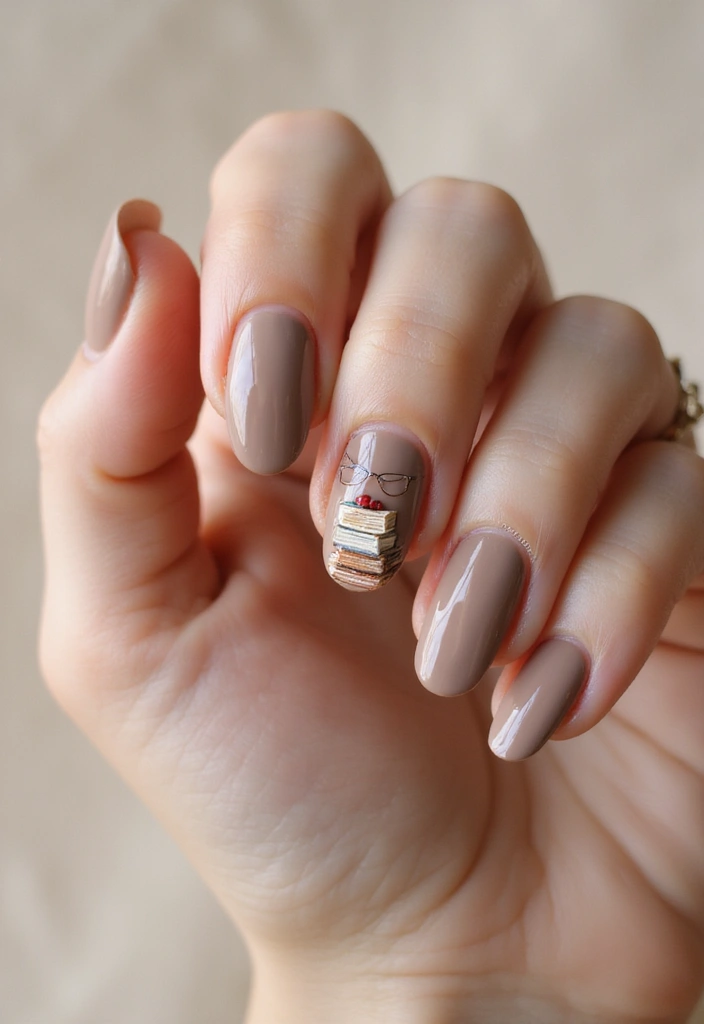 21 January Nail Art Ideas for Book Lovers That Are a Must-See! - 5. Reading Glasses Design
