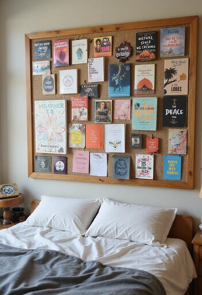 14 Dorm Wall Decor Ideas for Book Lovers to Elevate Your Room - 11. Inspirational Mood Board