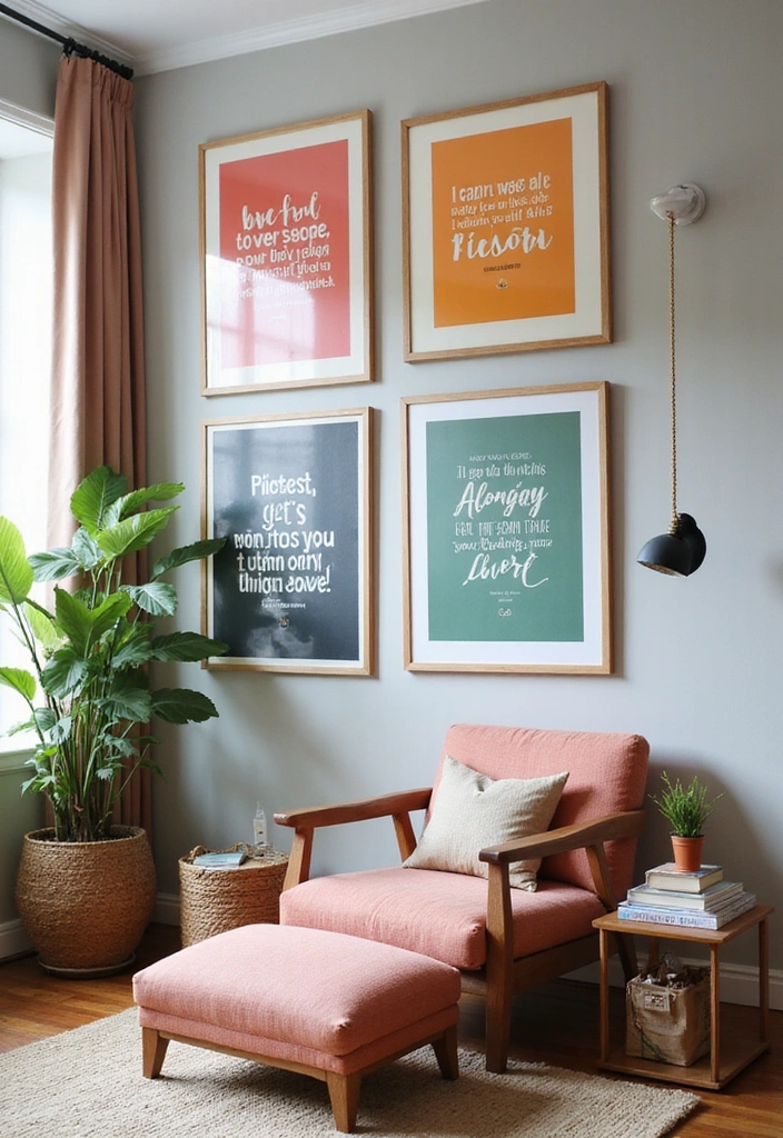 16 Retro Wall Decor Ideas for Book Lovers That Will Inspire Your Next Read! - 2. Literary Quote Posters