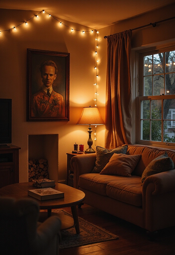 16 Book Lover's Living Room Ideas That Will Inspire Your Next Home Makeover! - 9. Ambient Lighting