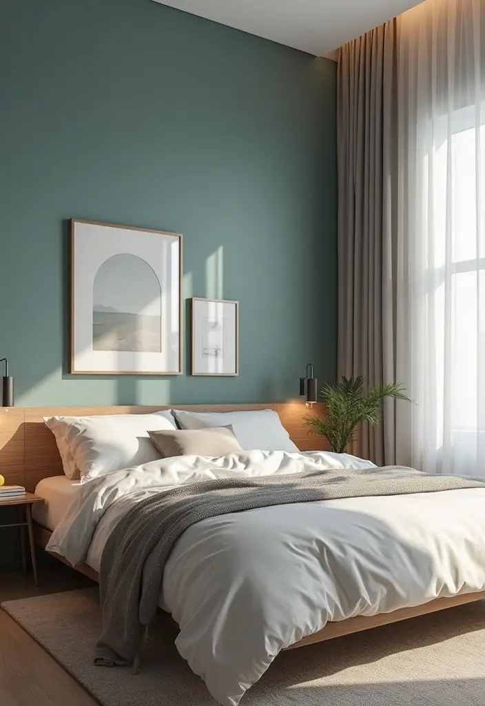 22 Modern Bedroom Decor Ideas for Book Lovers  - 13. Relaxing Color Palettes