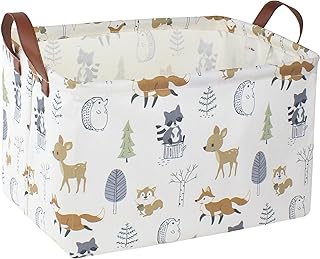 Rectangular Storage Basket, Books Box, Gift Basket, Room Decor(Animal)