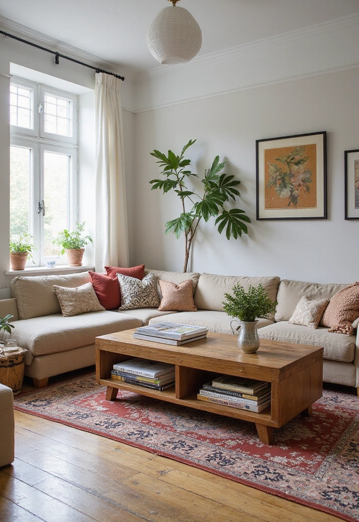 15 Boho Living Room Decor Ideas Every Book Lover Needs to Try - 11. Integrating Multi-Functional Furniture