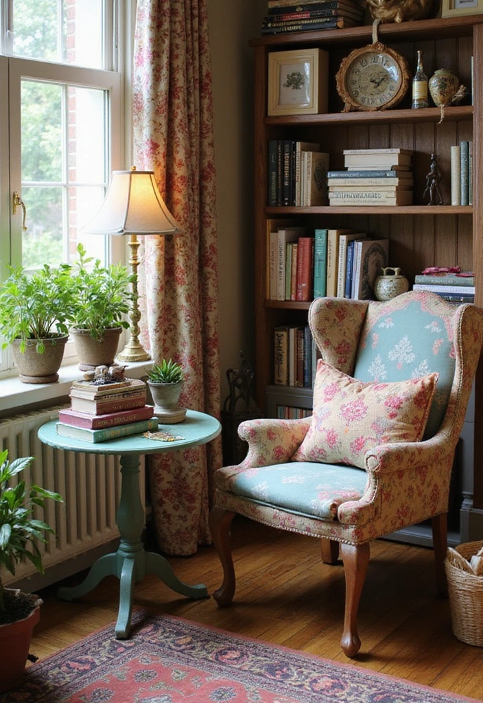 25 Cottagecore Book Nook Inspirations That Will Make You Dream of Reading! - 18. Upcycled Furniture