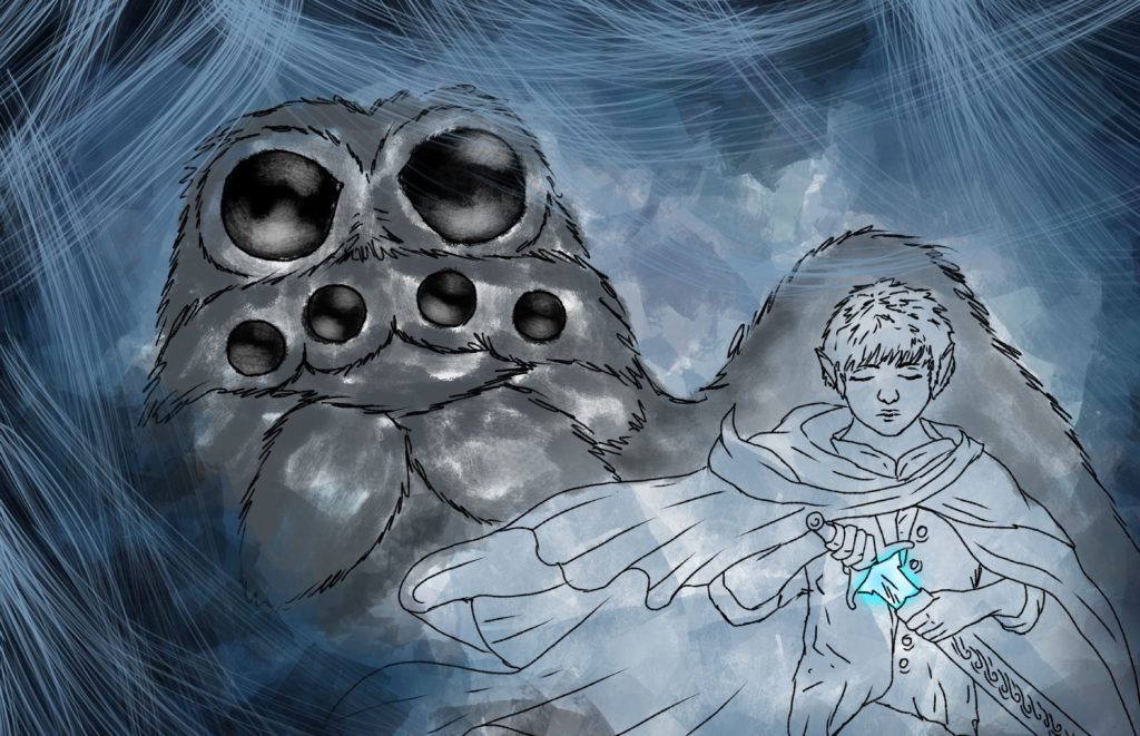 Frodo Sting and Shelob