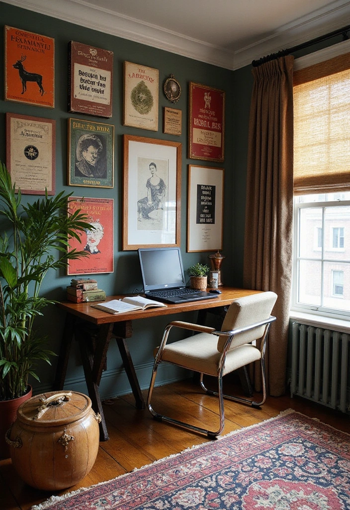 15 Maximalist Home Office Ideas for Book Lovers That'll Inspire Your Next Reading Nook! - 9. Themed Decor Highlights