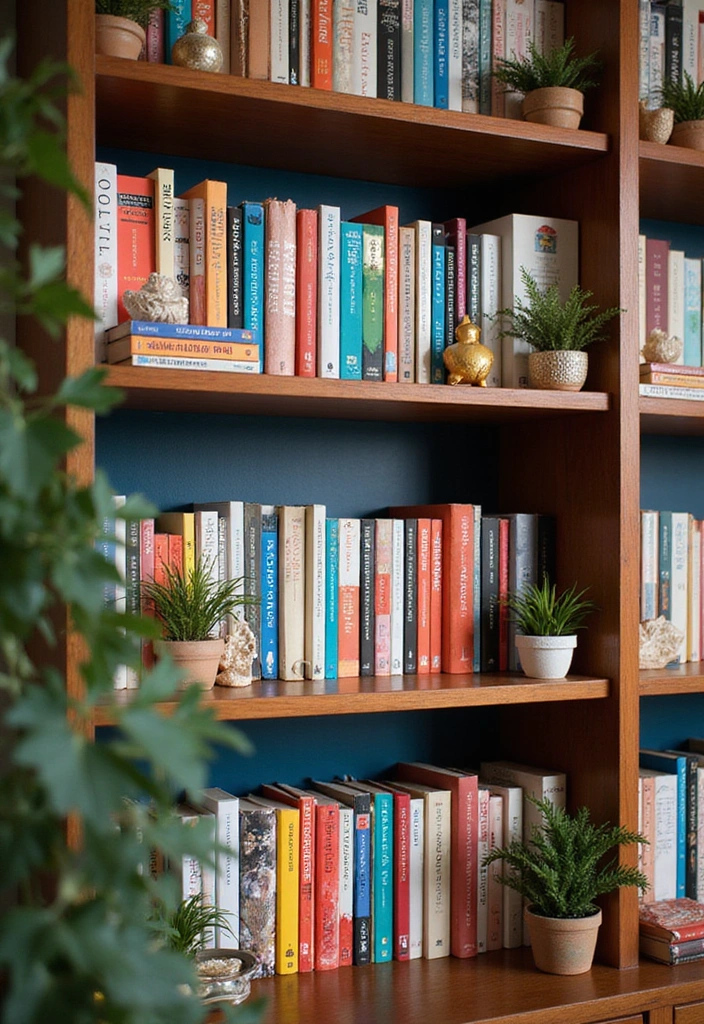 16 Retro Wall Decor Ideas for Book Lovers That Will Inspire Your Next Read! - 10. Book Spine Art
