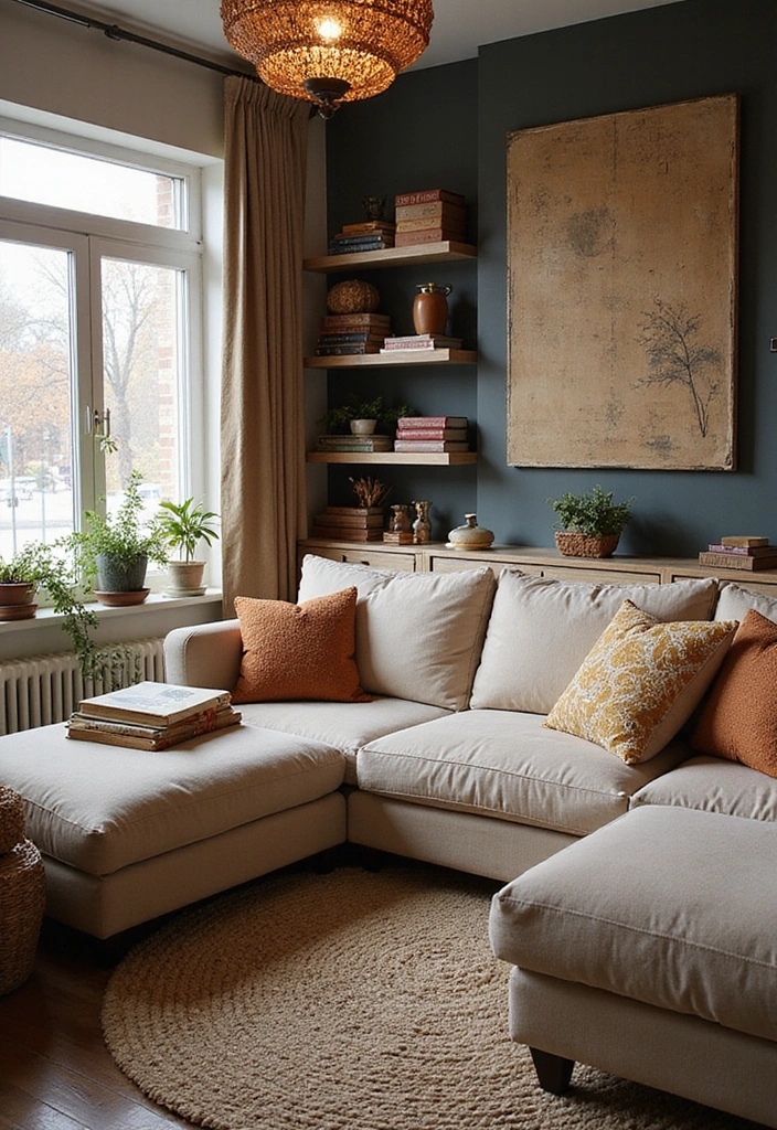 13 Cozy Small Living Room Ideas Every Book Lover Will Adore - 7. Themed Decor