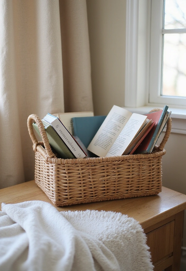 16 Must-Have Bedside Reading Accessories for Book Lovers (Your Table Will Thank You for #10!) - 9. Organizing Baskets