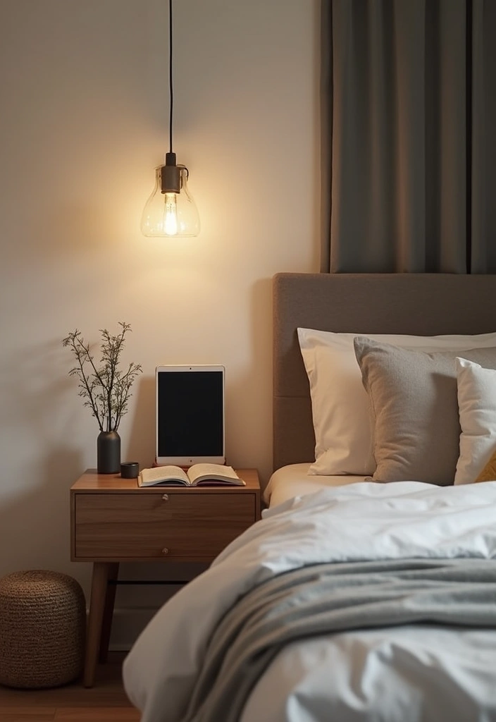 22 Modern Bedroom Decor Ideas for Book Lovers  - 18. Tech Integration