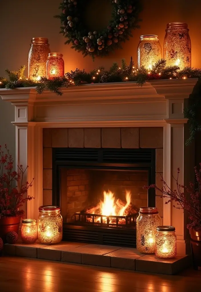 12 Easy DIY Halloween Fireplace Decor Ideas for Book Lovers - 12. Themed Lanterns