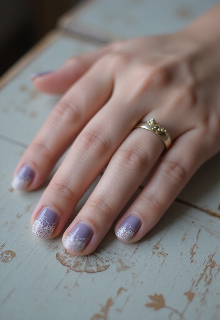 14 Gothic Nail Ideas That Will Make Every Book Lover's Heart Skip a Beat - 7. Vintage Lace