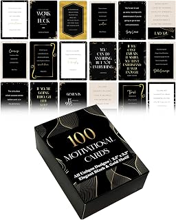 Better Office Products 100 Encouragement Quote Cards, Famous Inspiration...