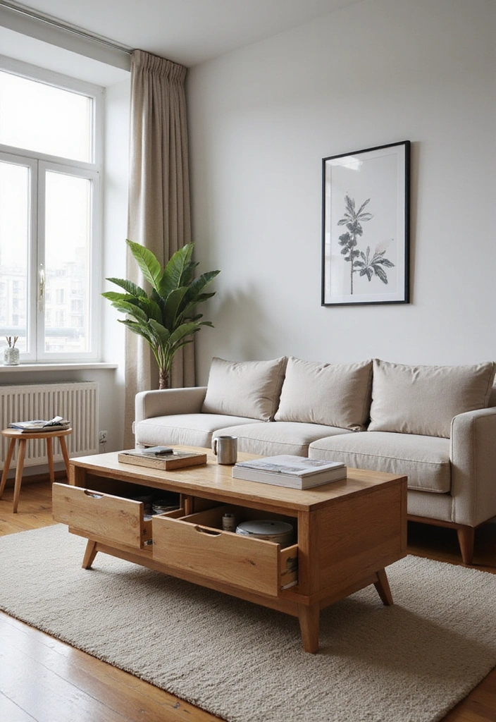 16 Book Lover's Living Room Ideas That Will Inspire Your Next Home Makeover! - 6. Multi-Purpose Furniture