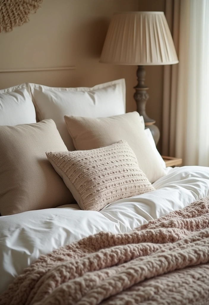 15 Cozy Japandi Bedroom Decor Ideas That Will Inspire Every Book Lover! - 3. Soft Textiles