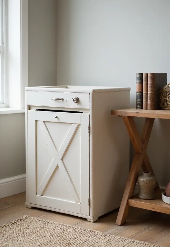 13 Small Laundry Room Ideas for Book Lovers to Save Space and Add Style - 2. Laundry Hamper Library