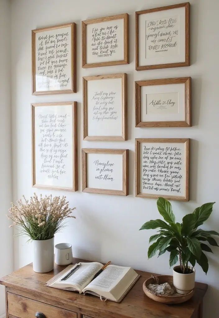 23 Aesthetic Grandmacore Home Decor Ideas for Book Lovers - 17. Handwritten Notes and Quotes