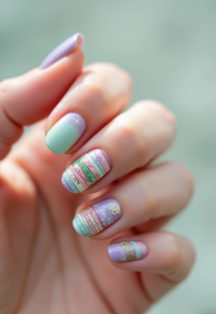 15 November Nail Designs That Will Make Every Book Lover's Heart Skip a Beat! - 10. Book Stack