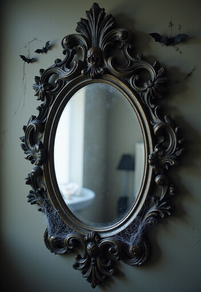 18 Chic Halloween Bedroom Decor Ideas for Book Lovers  - 8. Enchanted Mirror Decor