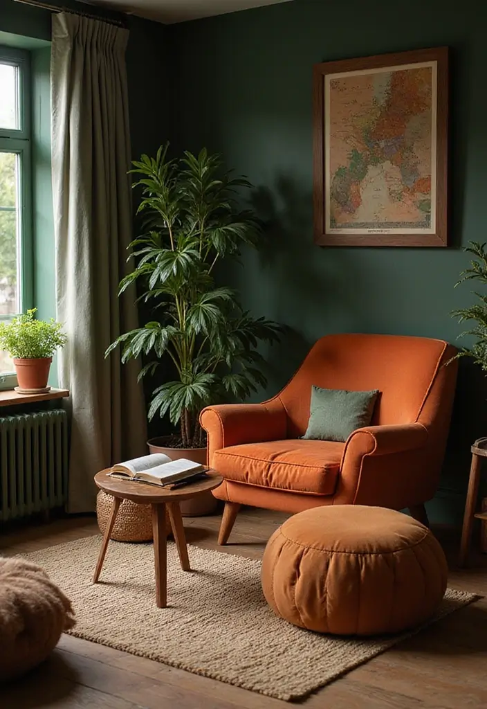 23 Aesthetic Grandmacore Home Decor Ideas for Book Lovers - 15. Warm Color Palettes