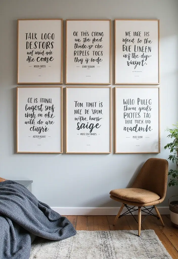 14 Dorm Wall Decor Ideas for Book Lovers to Elevate Your Room - 3. Literary Quote Canvas Prints