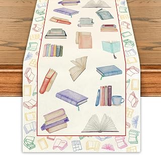 Book Club Table Runner Read Table Cover Book Themed Party Decor One for ...