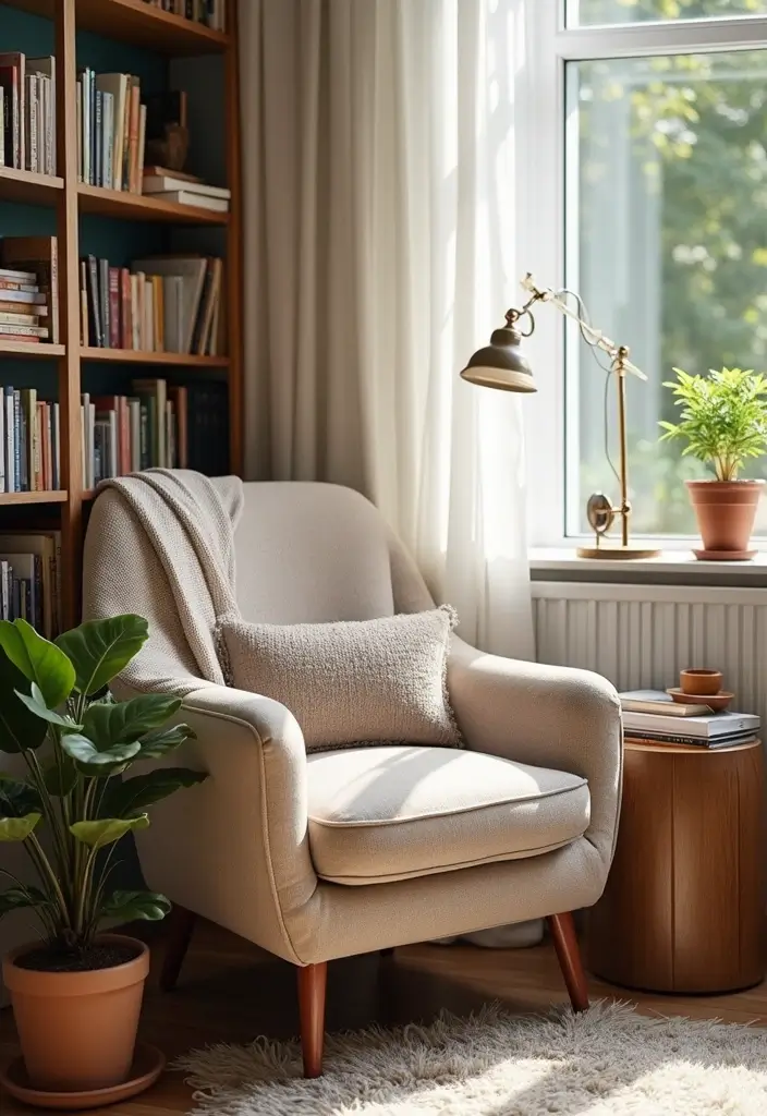 19 Stockholm Room Aesthetic Decor Ideas Every Book Lover Will Love - 1. Cozy Reading Corner